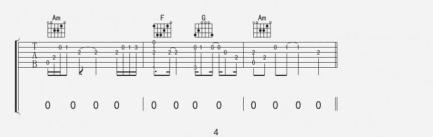 牵丝戏吉他谱4