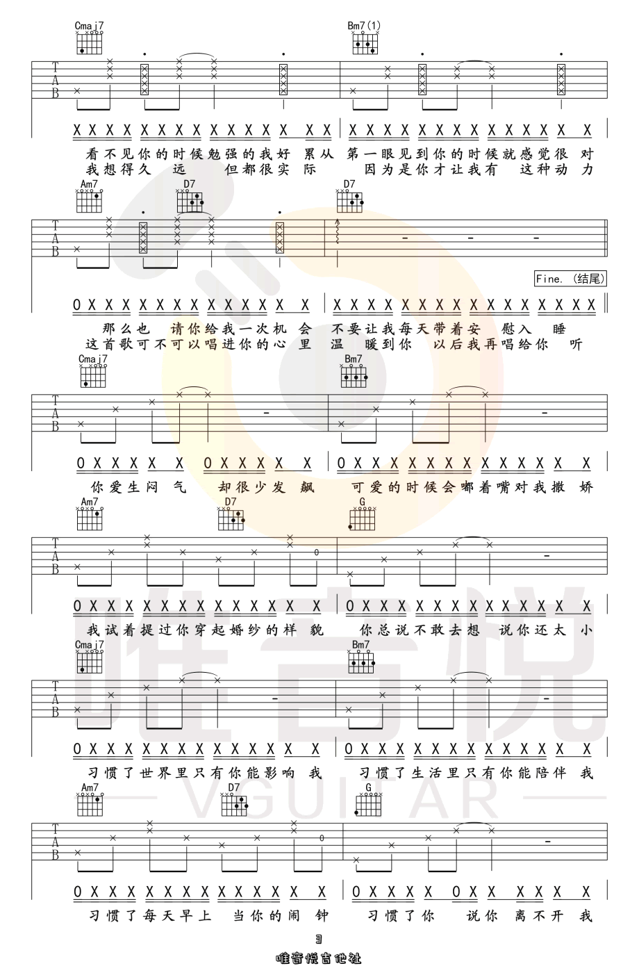 Melody Remix吉他谱3